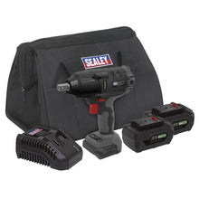 Load image into Gallery viewer, Sealey Brushless Impact Wrench Kit 1/2" Sq Drive 20V SV20 Series - 2 Batteries