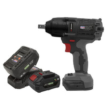 Load image into Gallery viewer, Sealey Brushless Impact Wrench Kit 1/2" Sq Drive 20V SV20 Series - 2 Batteries
