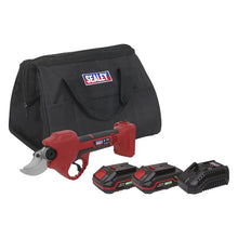 Load image into Gallery viewer, Sealey Cordless Pruning Shears Kit 20V 2Ah SV20 Series - 2 Batteries