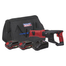 Load image into Gallery viewer, Sealey Cordless Reciprocating Saw Kit 20V SV20 Series - 2 Batteries