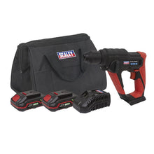 Load image into Gallery viewer, Sealey Cordless Rotary Hammer Drill Kit 20V SV20 Series SDS Plus - 2 Batteries