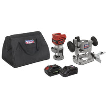 Load image into Gallery viewer, Sealey 20V SV20 Series Cordless Trimming Router Kit 4Ah