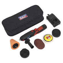 Load image into Gallery viewer, Sealey Cordless Mini Sander/Polisher Kit 75mm (3") 12V Lithium-ion