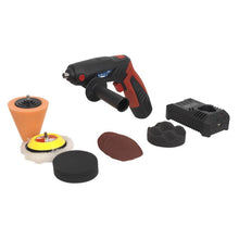 Load image into Gallery viewer, Sealey Cordless Mini Sander/Polisher Kit 75mm (3") 12V Lithium-ion