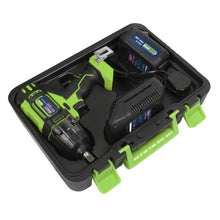 Load image into Gallery viewer, Sealey Cordless Impact Wrench 18V 3Ah Lithium-ion 1/2" Drive Hi-Vis