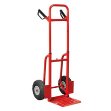 Load image into Gallery viewer, Sealey Sack Truck Pneumatic Tyres 200kg Folding