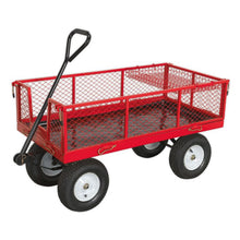 Load image into Gallery viewer, Sealey Platform Truck, Sides Pneumatic Tyres 450kg Capacity