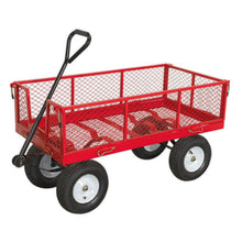 Load image into Gallery viewer, Sealey Platform Truck, Sides Pneumatic Tyres 450kg Capacity