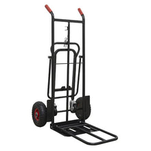 Load image into Gallery viewer, Sealey Heavy-Duty 3-in-1 Sack Truck, PU Tyres 300kg Capacity