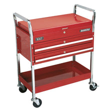 Load image into Gallery viewer, Sealey Trolley 2-Level Heavy-Duty, Lockable Top & 2 Drawers