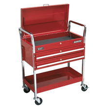 Load image into Gallery viewer, Sealey Trolley 2-Level Heavy-Duty, Lockable Top & 2 Drawers