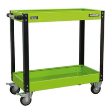 Load image into Gallery viewer, Sealey Workshop Trolley 2-Level Heavy-Duty - Hi-Vis Green