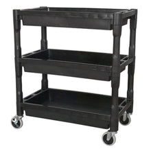 Load image into Gallery viewer, Sealey Trolley 3-Level Composite Heavy-Duty (810 x 460 x 925mm)