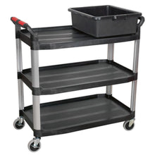 Load image into Gallery viewer, Sealey Workshop Trolley 3-Level Composite - 3 Wall - 1140 x 513 x 960mm