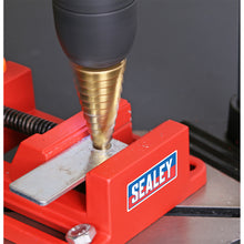 Load image into Gallery viewer, Sealey Drill Stand, Cast Iron Base 500mm & 65mm Vice