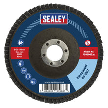 Load image into Gallery viewer, Sealey Flap Disc Zirconium 100mm (4") - 16mm Bore 60Grit