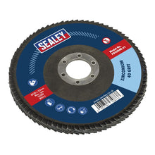 Load image into Gallery viewer, Sealey Flap Disc Zirconium 125mm (4") - 22mm Bore 40Grit