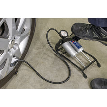 Load image into Gallery viewer, Sealey Foot Pump Twin Barrel (FP4)