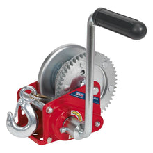 Load image into Gallery viewer, Sealey Geared Hand Winch, Brake & Cable 540kg Capacity