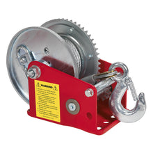 Load image into Gallery viewer, Sealey Geared Hand Winch, Brake & Cable 540kg Capacity