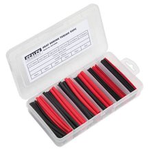 Load image into Gallery viewer, Sealey Heat Shrink Tubing Assortment 95pc 100mm (4") Black & Red