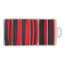 Load image into Gallery viewer, Sealey Heat Shrink Tubing Assortment 95pc 100mm (4") Black & Red