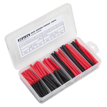 Load image into Gallery viewer, Sealey Heat Shrink Tubing Assortment 180pc 50mm (2") & 100mm (4") Black & Red