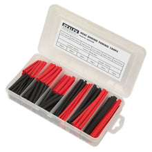 Load image into Gallery viewer, Sealey Heat Shrink Tubing Assortment 180pc 50mm (2") & 100mm (4") Black & Red