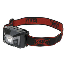 Load image into Gallery viewer, Sealey Head Torch 3W SMD & 2 Red LED 3 x AAA Cell, Auto-Sensor