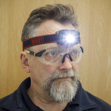 Load image into Gallery viewer, Sealey Rechargeable Head Torch 3W SMD LED Auto-Sensor
