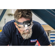 Load image into Gallery viewer, Sealey Rechargeable Headlight, Sensor 3W COB & 1W SMD LED