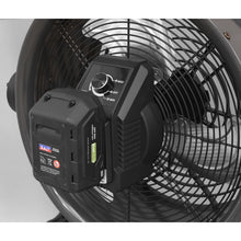 Load image into Gallery viewer, Sealey 2-in-1 Cordless/Corded High Velocity Drum Fan 16" 230V/20V SV20 Series