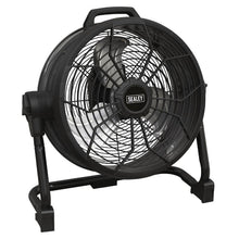 Load image into Gallery viewer, Sealey 2-in-1 Cordless/Corded High Velocity Drum Fan 16" 230V/20V SV20 Series