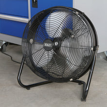 Load image into Gallery viewer, Sealey Industrial High Velocity Floor Fan, Internal Oscillation 18"
