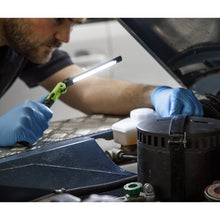 Load image into Gallery viewer, Sealey Rechargeable Slim Folding Pocket Light 2 COB & 1 SMD LED - Green