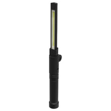 Load image into Gallery viewer, Sealey Rechargeable Aluminium Folding Pocket Light 2 COB & 1 SMD LED