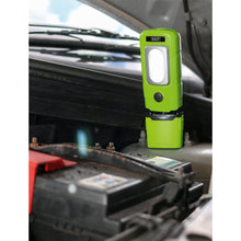 Load image into Gallery viewer, Sealey Rechargeable 360° Inspection Light 3W COB & 1W SMD LED Green Lithium-Polymer