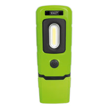 Load image into Gallery viewer, Sealey Rechargeable 360° Inspection Light 3W COB & 1W SMD LED Green Lithium-Polymer