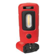 Load image into Gallery viewer, Sealey Rechargeable 360° Inspection Light 3W COB & 1W SMD LED Red Lithium-Polymer