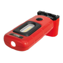 Load image into Gallery viewer, Sealey Rechargeable 360° Inspection Light 3W COB & 1W SMD LED Red Lithium-Polymer