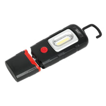 Load image into Gallery viewer, Sealey Rechargeable 360° Inspection Light 3W COB & 1W SMD LED Black Lithium-Polymer