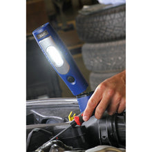 Load image into Gallery viewer, Sealey Rechargeable 360° Inspection Light 7 SMD & 3W SMD LED Blue Lithium-ion