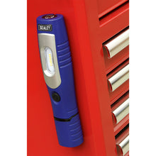 Load image into Gallery viewer, Sealey Rechargeable 360° Inspection Light 7 SMD & 3W SMD LED Blue Lithium-ion