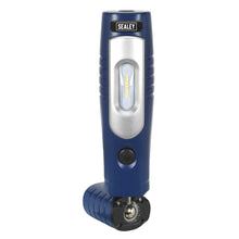 Load image into Gallery viewer, Sealey Rechargeable 360° Inspection Light 7 SMD & 3W SMD LED Blue Lithium-ion