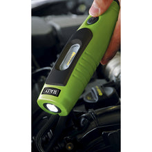 Load image into Gallery viewer, Sealey Rechargeable 360° Inspection Lamp 7 SMD & 3W SMD LED Green Lithium-ion