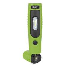 Load image into Gallery viewer, Sealey Rechargeable 360° Inspection Lamp 7 SMD & 3W SMD LED Green Lithium-ion