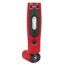 Load image into Gallery viewer, Sealey Rechargeable 360° Inspection Light 7 SMD & 3W SMD LED Red Lithium-ion