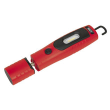 Load image into Gallery viewer, Sealey Rechargeable 360° Inspection Light 7 SMD & 3W SMD LED Red Lithium-ion
