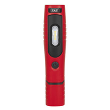 Load image into Gallery viewer, Sealey Rechargeable 360° Inspection Light 7 SMD & 3W SMD LED Red Lithium-ion