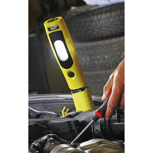 Load image into Gallery viewer, Sealey Rechargeable 360° Inspection Light 7 SMD & 3W SMD LED Yellow Lithium-ion